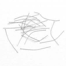 Піни Гвоздики, Плоский Капелюшок, Залізо, Колір: Платина, Розмір: 65х0.7мм, 25г/близько 105шт